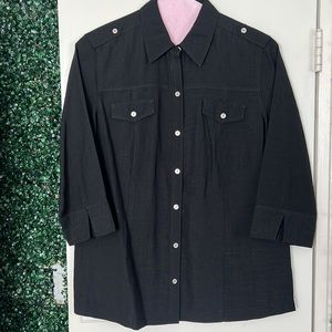 Chico’s  3/4 Sleeve Button Shirt